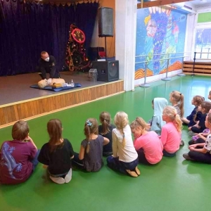Wizyta strażaków z Komendy Powiatowej Państwowej Straży Pożarnej w Sandomierzu w OPAK