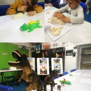 Warsztaty plastyczne: dinozaury z masy solnej - relacja